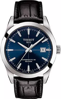 Швейцарские наручные мужские часы Tissot T127.407.16.041.01. Коллекция Powermatic 80 Silicium