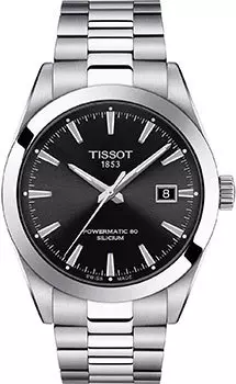 Швейцарские наручные мужские часы Tissot T127.407.11.051.00. Коллекция Powermatic 80 Silicium