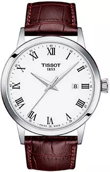Швейцарские наручные мужские часы Tissot T129.410.16.013.00. Коллекция T Classic