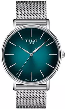 Швейцарские наручные мужские часы Tissot T143.410.11.091.00. Коллекция Everytime