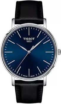 Швейцарские наручные мужские часы Tissot T143.410.16.041.00. Коллекция Everytime