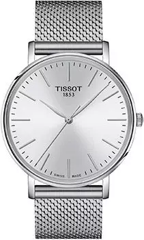 Швейцарские наручные мужские часы Tissot T143.410.11.011.00. Коллекция Everytime