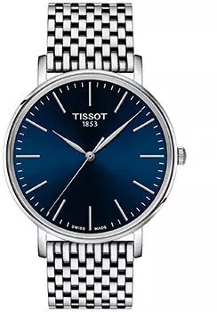 Швейцарские наручные мужские часы Tissot T143.410.11.041.00. Коллекция Everytime