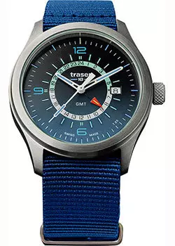 Швейцарские наручные мужские часы Traser TR.107037. Коллекция Aurora GMT