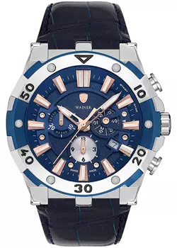 Швейцарские наручные мужские часы Wainer WA.14000B. Коллекция Trio