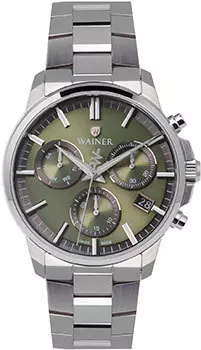 Швейцарские наручные мужские часы Wainer WA.16200C. Коллекция Wall Street