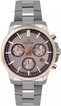 Швейцарские наручные мужские часы Wainer WA.16200D. Коллекция Wall Street