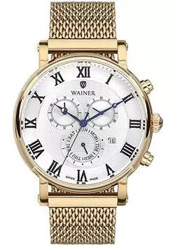 Швейцарские наручные мужские часы Wainer WA.17444B. Коллекция Wall Street