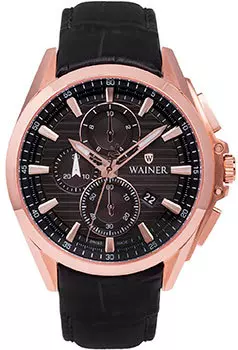 Швейцарские наручные мужские часы Wainer WA.19400C. Коллекция Wall Street