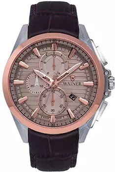 Швейцарские наручные мужские часы Wainer WA.19400D. Коллекция Wall Street