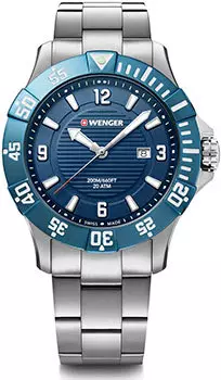 Швейцарские наручные мужские часы Wenger 01.0641.133. Коллекция Seaforce