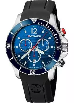 Швейцарские наручные мужские часы Wenger 01.0643.110. Коллекция Seaforce Chrono