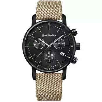 Швейцарские наручные мужские часы Wenger 01.1743.117. Коллекция Urban Classic Chrono