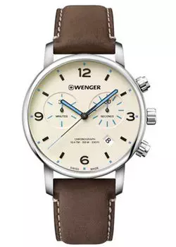 Швейцарские наручные мужские часы Wenger 01.1743.111. Коллекция Urban Metropolitan Chrono