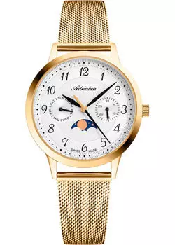 Швейцарские наручные женские часы Adriatica 3174.1123QF. Коллекция Moonphase