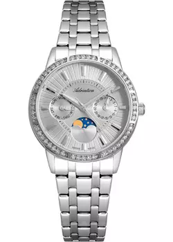 Швейцарские наручные женские часы Adriatica 3601.5117QFZ. Коллекция Moonphase