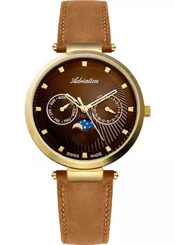 Швейцарские наручные женские часы Adriatica 3703.124GQF. Коллекция Multifunction