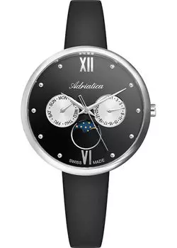 Швейцарские наручные женские часы Adriatica 3733.5286QF. Коллекция Moonphase