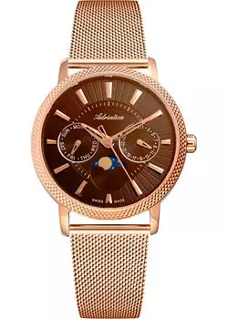 Швейцарские наручные женские часы Adriatica 3808.911GQFM. Коллекция Moonphase