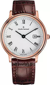 Швейцарские наручные женские часы Claude Bernard 54005-37RBR. Коллекция Classic Ladies