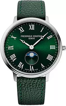 Швейцарские наручные женские часы Frederique Constant FC-206RGR3S6. Коллекция Slim Line Moonphase