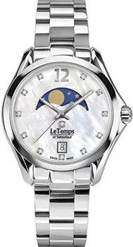Швейцарские наручные женские часы Le Temps LT1030.06BS01. Коллекция Sport Elegance Moon Phase