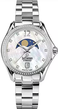 Швейцарские наручные женские часы Le Temps LT1030.16BS01. Коллекция Sport Elegance Moon Phase