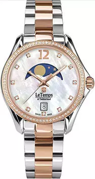 Швейцарские наручные женские часы Le Temps LT1030.46BT02. Коллекция Sport Elegance Moon Phase