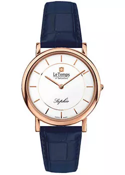 Швейцарские наручные женские часы Le Temps LT1085.53BL53. Коллекция Zafira Slim