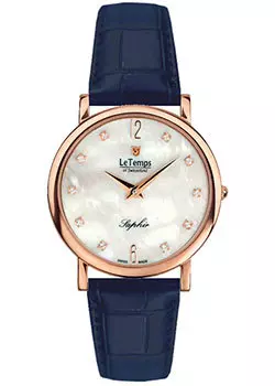 Швейцарские наручные женские часы Le Temps LT1085.55BL53. Коллекция Zafira Slim