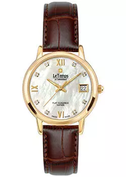 Швейцарские наручные женские часы Le Temps LT1088.85BL62. Коллекция Flat Elegance Lady