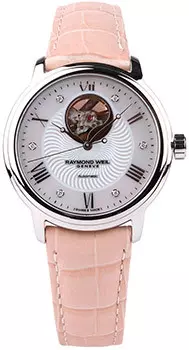 Швейцарские наручные женские часы Raymond weil 2227-STC-00966-ROSE. Коллекция Maestro