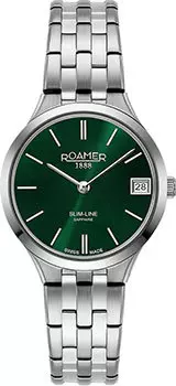 Швейцарские наручные женские часы Roamer 512.857.41.75.20. Коллекция Slime Line Classic