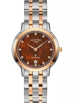 Швейцарские наручные женские часы Roamer 515.811.49.09.50. Коллекция Superslender