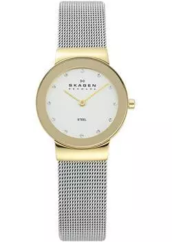 Швейцарские наручные женские часы Skagen 358SGSCD. Коллекция Mesh