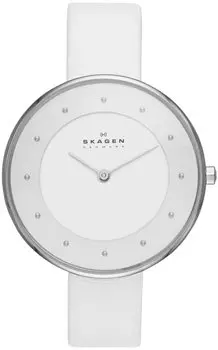 Швейцарские наручные женские часы Skagen SKW2136. Коллекция Leather