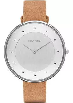 Швейцарские наручные женские часы Skagen SKW2326. Коллекция Leather
