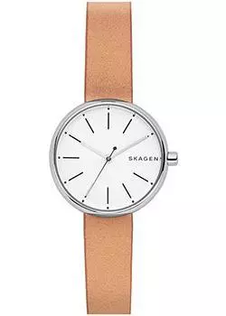 Швейцарские наручные женские часы Skagen SKW2594. Коллекция Leather