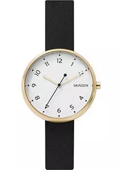 Швейцарские наручные женские часы Skagen SKW2626. Коллекция Leather