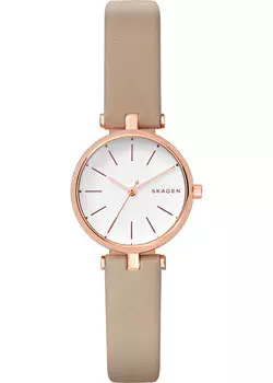 Швейцарские наручные женские часы Skagen SKW2643. Коллекция Leather