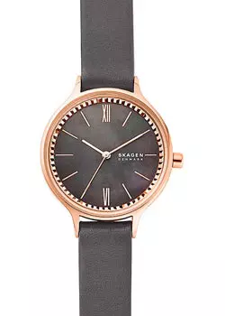 Швейцарские наручные женские часы Skagen SKW2909. Коллекция Leather