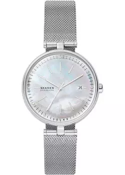 Швейцарские наручные женские часы Skagen SKW2979. Коллекция Mesh