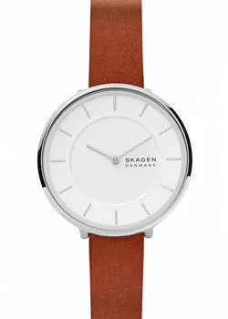 Швейцарские наручные женские часы Skagen SKW3015. Коллекция Leather