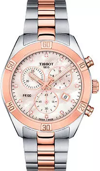 Швейцарские наручные женские часы Tissot T101.917.22.116.00. Коллекция PR 100 Sport