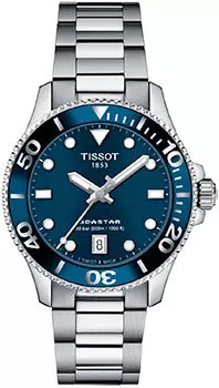 Швейцарские наручные женские часы Tissot T120.210.11.041.00. Коллекция Seastar 1000