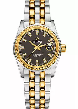 Швейцарские наручные женские часы Titoni 729-SY-542. Коллекция Cosmo Queen
