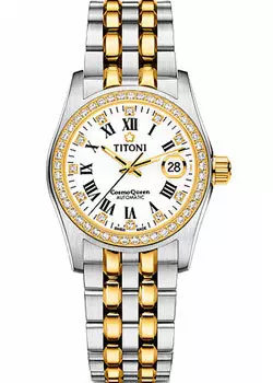Швейцарские наручные женские часы Titoni 729-SY-DB-019. Коллекция Cosmo Queen