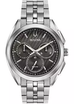 Японские наручные мужские часы Bulova 96A186. Коллекция CURV