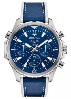 Японские наручные мужские часы Bulova 96B287. Коллекция Marine Star