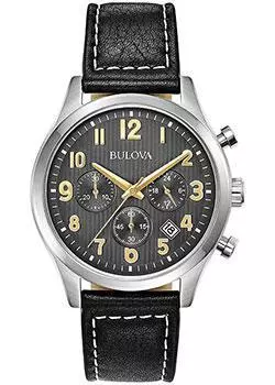 Японские наручные мужские часы Bulova 96B302. Коллекция Classic